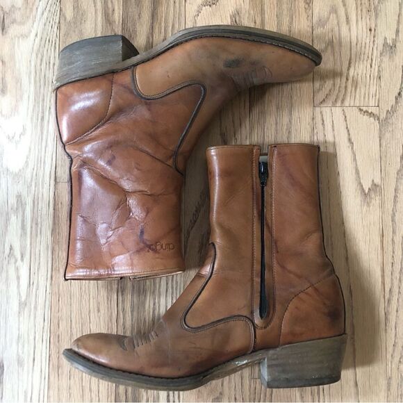 Vintage Dingo Leather Boots Size 10 - Picture 1 of 11